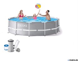 Intex  26702 / Каркасный бассейн Prism Frame / 305х76 см  + фильтр-насос - фото 102055