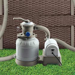 Каркасный бассейн / 366х132см / Summer Waves P20-1252-S +песочный фильт насос, лестница, тент, подстилка, набор для чистки DELUXE, скиммер - фото 102216