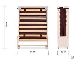 Детская деревянная раскладушка Основа сна  (140x70см) - фото 103057