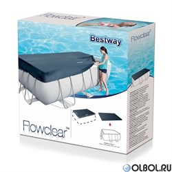 Тент для прямоугольного бассейна 282х196 BestWay 58442 - фото 103160