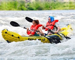 Лодка / байдарка надувная  двухместная  Intex 68307 EXPLORER K2  + насос и весла - фото 103171