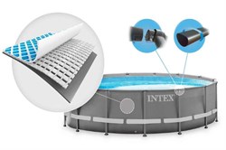 Intex 26326 / Каркасные бассейны Ultra XTR Frame / 488х122 / + песочн.фил, лестница, тент, подстилка - фото 104227