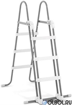 Intex 26792 / Каркасный бассейн  + фильтр-насос, лестница, подстилка, тент (488х244х107см) - фото 105516