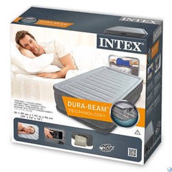 Надувная односпальная кровать Intex 64412  со встр. насосом 220В (99х191х46) - фото 106339
