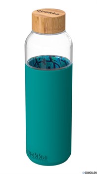 Бутылка для воды Quokka Лазурь и пальмы 660мл - фото 111664