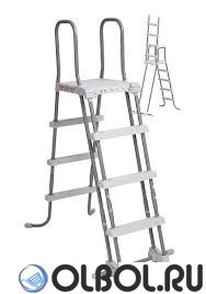 Intex 26742 / Каркасный бассейн Intex Greywood Prism Frame / 457х122см / + фильтр-насос (3785 л/ч)+лестница+тент+подстилка - фото 111759