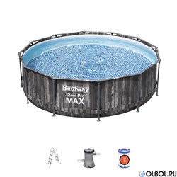 Каркасный бассейн Bestway 5614X + фильтр-насос, лестница (366х100) - фото 112081