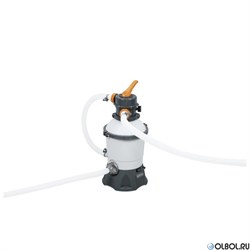 Бассейн со стальными стенками BestWay 56586 (500х360х120) +песчанный фильтр, скиммер, лестница, тент, подстилка, гидроаэратор - фото 112109