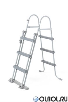 Каркасный бассейн на опорах Ротанг Deluxe Set Bestway 56709 + фильтр-насос, лестница (366х100см) - фото 112478