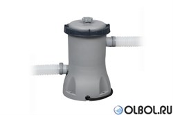 Каркасный бассейн на опорах Ротанг Deluxe Set Bestway 56709 + фильтр-насос, лестница (366х100см) - фото 112480