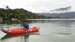 Надувная лодка / байдарка Excursion Pro K2 Intex 68309 + насос и весла (384х94см) - фото 115759