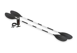 Лодка / байдарка надувная  двухместная  Intex 68307 EXPLORER K2  + насос и весла - фото 121505