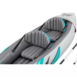 Надувная байдарка Rapid Elite X2 Bestway 65142 + ал.весла, руч.насос (312х98см) - фото 121594