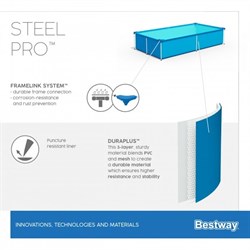 Каркасный бассейн Bestway 56401 221x150x43 см - фото 122297