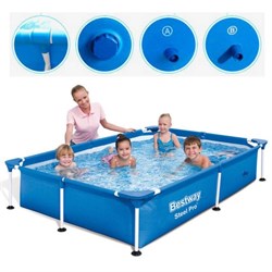 Каркасный бассейн Bestway 56401 221x150x43 см - фото 122305