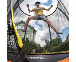 Батут DFC KENGOO II 5ft внутр.сетка, оранж/черн (152см),  5FT-BAS-BO - фото 122495