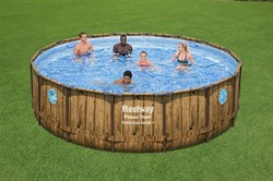 Каркасный бассейн Bestway 56725 с фильтр-насосом, лестницей и тентом, (488х122) - фото 122617