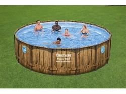 Каркасный бассейн Bestway 56725 с фильтр-насосом, лестницей и тентом, (488х122) - фото 122648