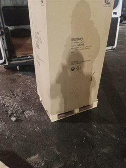 Бассейн со стальными стенками BestWay 56369 (610х360х120) + песчанный фильтр, скиммер, лестница, тент, подстилка, гидроаэратор - фото 124133