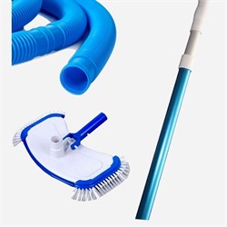 Донный пылесос Chemoform для бассейна круг 4.6м / щётка, штанга, шланг (7.6м) 2460 - фото 125922