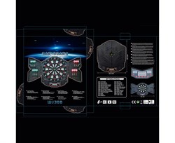Дартс DFC DARKBOARD, 12 дротиков DARDBE300 - фото 126951