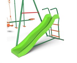 Детский комплекс DFC MULTIPLAY качели: планер, верёвочные, гнездо; мини-батут и горка MTS-01 - фото 127295