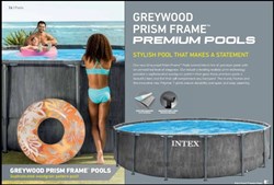 Intex 26742 / Каркасный бассейн Intex Greywood Prism Frame / 457х122см / + фильтр-насос (3785 л/ч)+лестница+тент+подстилка - фото 128170