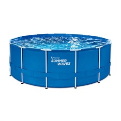 Каркасный бассейн / 427х132см / Summer Waves P20-1452-B +фильт насос, лестница, тент, подстилка, набор для чистки, скиммер - фото 128445