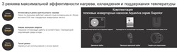 Тепловой насос Aquaviva Model 9 / инвертор / тепло - холод, 9,5 кВт, -10С, WiFi / до 40 м3 - AVM-FI 9RW / потребление 0.11-1.52 кВт - 220 В - фото 129814