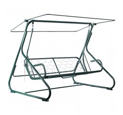 Качели садовые РИО зеленый (труба 42 мм) (209х139х158 см) цвет 511 - фото 129872