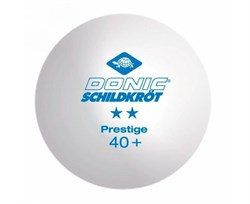 Мячики для н/тенниса DONIC PRESTIGE 2, 40+ 6 штук, белые - 658021 - фото 130051