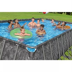 Bestway 561KG / Каркасный прямоугольный бассейн - "APX" 365  /732х366х132см / + песч.фил-нас, лестн, тент, полисферы - фото 130167