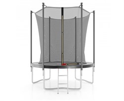 Батут с защитной сеткой DFC JUMP4FUN 6 ft черный с лестницей - TRA22FUJ4F-602 - фото 130212