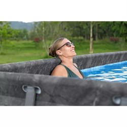 Bestway 561KA / Каркасный прямоугольный бассейн - "APX" 365  /549х274х132см/ + песч.фил-нас, лестн, тент, полисферы - фото 130227
