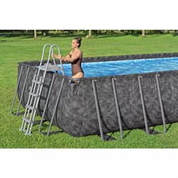 Bestway 561KA / Каркасный прямоугольный бассейн - "APX" 365  /549х274х132см/ + песч.фил-нас, лестн, тент, полисферы - фото 130228