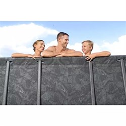 Bestway 561KA / Каркасный прямоугольный бассейн - "APX" 365  /549х274х132см/ + песч.фил-нас, лестн, тент, полисферы - фото 130230