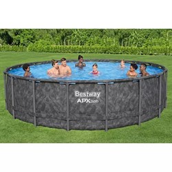 Bestway 561KC / Каркасный бассейн  "APX" 365 / 549х132см /+ песочный фильтр-насос, лестница, тент, полисферы - фото 130318