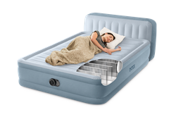 Надувная двуспальная кровать Intex 64450со спинкой, вст. насос 220v (152Х236Х86) - фото 130553