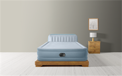 Надувная двуспальная кровать Intex 64450со спинкой, вст. насос 220v (152Х236Х86) - фото 130554