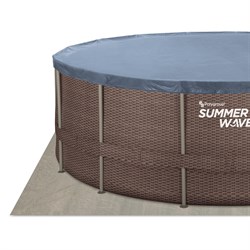 Каркасный бассейн / 366х132см / Summer Waves P20-1252-S +песочный фильт насос, лестница, тент, подстилка, набор для чистки DELUXE, скиммер - фото 130658
