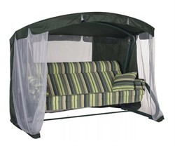 Качели садовые Империя зеленые (труба 63,5мм) (257х145х185) / Цвет 001 - фото 130855