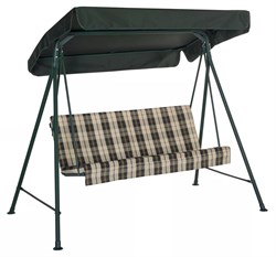 Садовые качели Таити зеленый (труба 32 мм) (166х106х148 см) цвет 317 - фото 130857