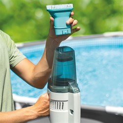 Intex 28628 Пылесос аккумуляторный ручной, для ухода за бассейнном и SPA / 100 минут / 64 л/м - фото 130865