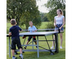 Всепогодный теннисный стол Donic Outdoor Roller 1000 синий 230291-B - фото 131019