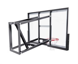 Баскетбольный щит DFC со съёмным регулятором высоты, стекло 6 мм, 136 х 80 см / TG6MM136 - фото 131840