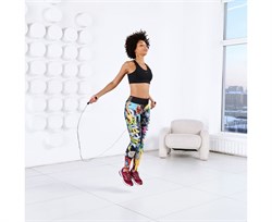 Спортивная скакалка DFC с подшипниками / 300 см / красная TF-SR50R - фото 131986