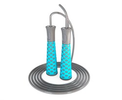 Спортивная скакалка DFC с подшипниками / 300 см / голубая TF-SR50B - фото 131995