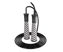 Спортивная скакалка DFC с подшипниками / 300 см / серая TF-SR50G - фото 132003