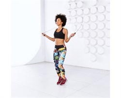 Спортивная скакалка DFC с подшипниками / 300 см / серая TF-SR50G - фото 132012