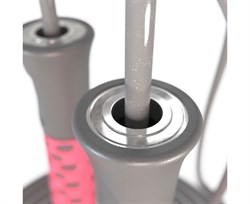 Спортивная скакалка DFC с подшипниками / 300 см / розовая TF-SR50P - фото 132015